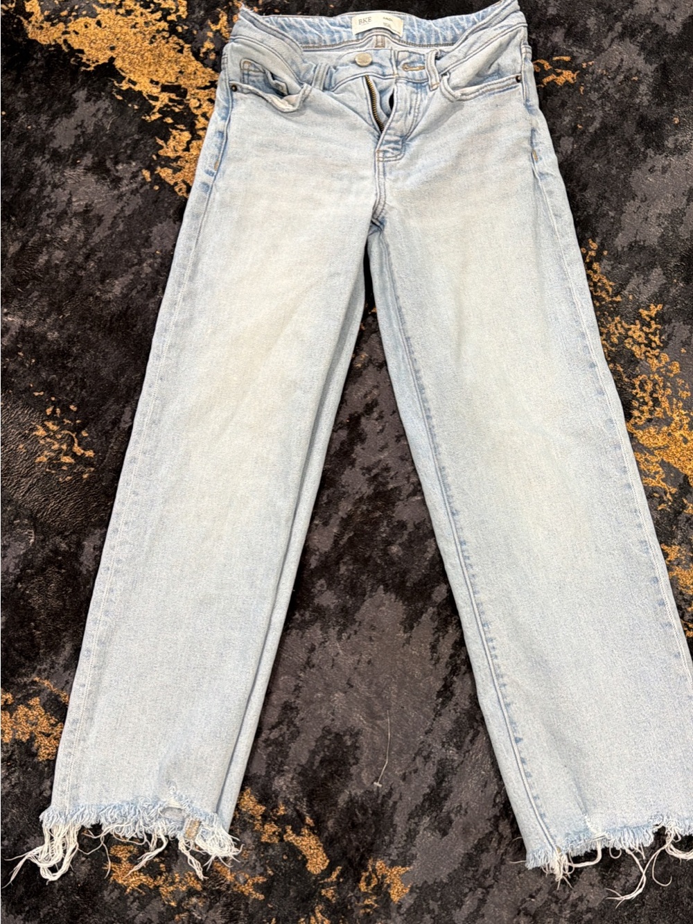 BKE Andi Light Blue Cropped Denim Jeans